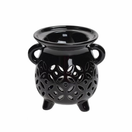 AROMALAMPA VÝREZ PORCELÁN 8x9,5CM ČIERNA