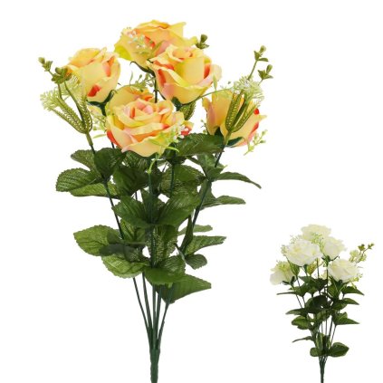 KYTICA RUŽA GYPSA 45CM MIX 2F