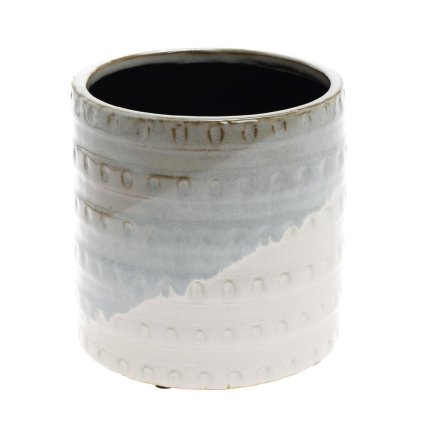 OBAL TROJFAREBNÝ  KERAMIKA 13.4*13.4*13.5 ŠEDÝ