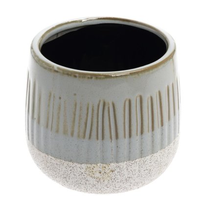 OBAL KERAMIKA 12*12*10 ŠEDOBIELY