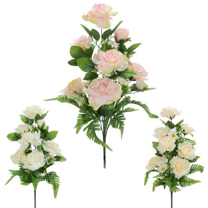 KYTICA RUŽA,MARGARÉTKA,ZELEŇ 3F 59cm