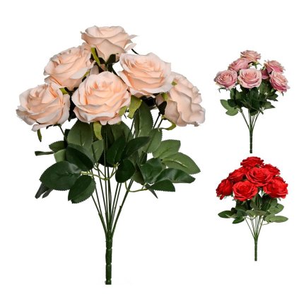 SUPER CENA! KYTICA RUŽA X10 MIX3F 43CM