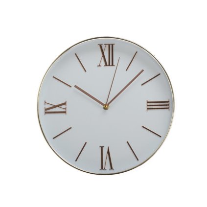 HODINY NÁSTENNÉ MDF 30CM ZLATÉ