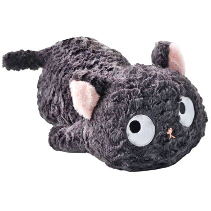 Čierna mačka ležiaca