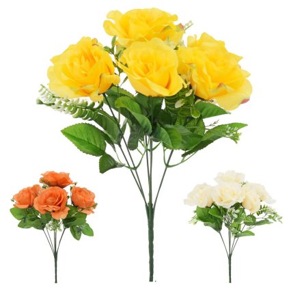 AKCIA! KYTICA RUŽA MIX 3F 38CM