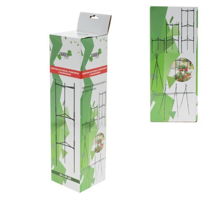 PODPORA rastlín /kovová tyč, spojky, klipy, drôt/ 30x40cm *5948