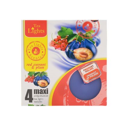 ČAJOVÉ VOŇAVÉ MAXI/4 ČER.RÍBEZ+SLIVKA