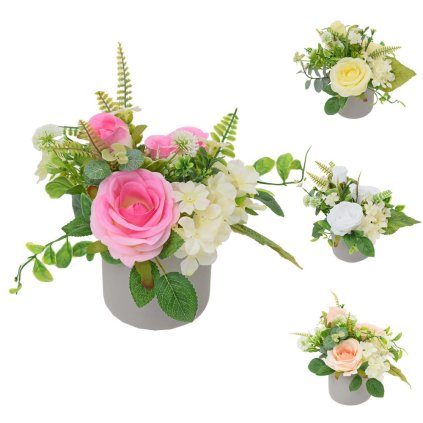 RUŽA HORTENZIA V ČREPNÍKU MIX/4F 20CM