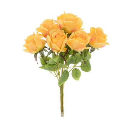 KYTICA RUŽA x7 40CM ŽLTÁ