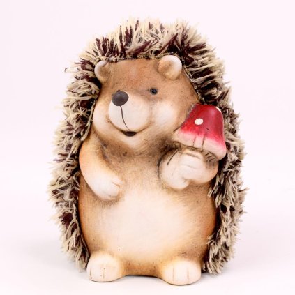 JEŽKO S HRÍBIKOM PORCELÁN  11*9.5*13.5CM SUPER CENA!