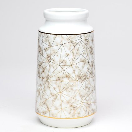 AKCIA! OBAL VÁZA BIELA VZOR 7x11x20CM