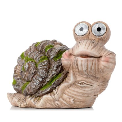 SLIMÁK HNE/SIV/ZEL LED POLY 32*16*21CM