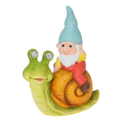 SLIMÁK S TRPASLÍKOM SOLAR MGO 30x18x38CM