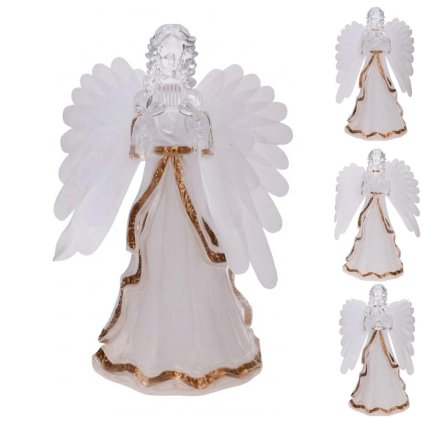 ANJEL BIELE KRÍDLA MIX/4 BIE/ZLA LED 15*11*23CM