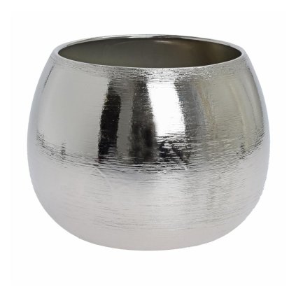 OBAL KERAMIKA 22x16CM STRIEBORNÝ
