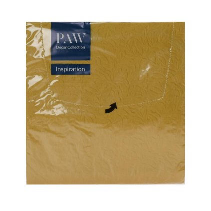 SDL102609 SERVÍTKY 33x33 cm/20ks/3vrst INSPIRATION FLORAL gold