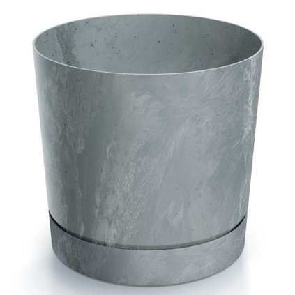 DPOP240E KVETINÁČ TUBO P BETON ŠEDÝ 23,9Xv23,1CM 8L