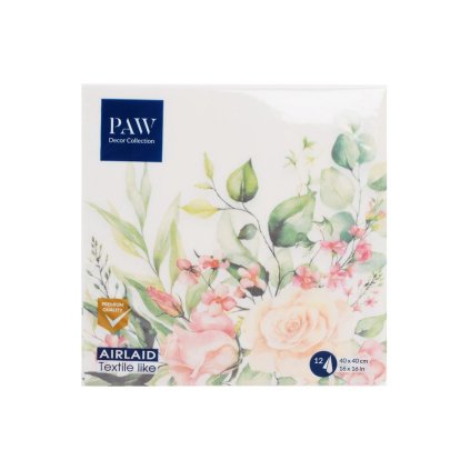AAND123501 SERVÍTKY 40x40cm/12ks Airlaid Floral Moments