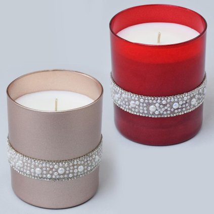 CRYSTAL OPAL VOŇ.V SKLE ROSE GOLD,ČERV.