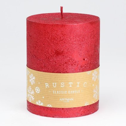 RUSTIC METALIC VAL.9x11,5 ČERVENÝ