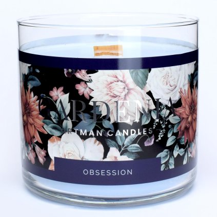 VOŇ.V SKLE GARDENIA MALÁ 650GR MODRÁ