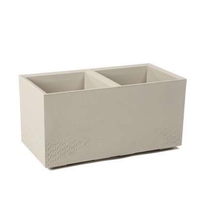 SUPER CENA 936 OBAL KARO BETON REC BÉŽOVY 80X40XV40CM/72L