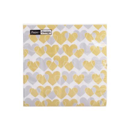 201872 SERVÍTKY ENDLESS HEARTS 33x33cm