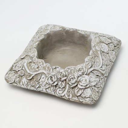 OBAL CEMENT ŠEDÝ 17x17x6cm