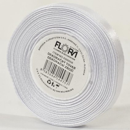 SATEN STUHA 10MM/15M BIELA FARBA 001