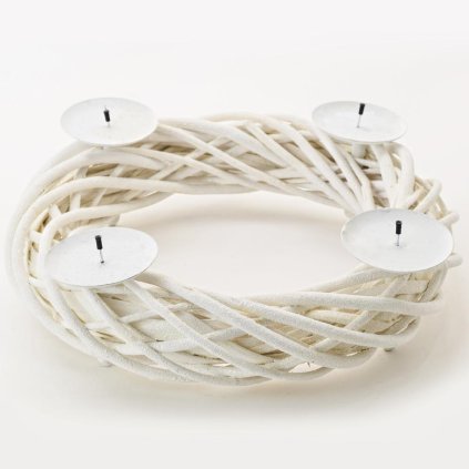 VENIEC BIELY GLITTER 35X9CM ADVENT