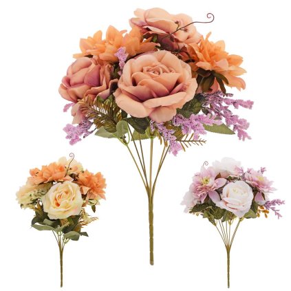 KYTICA RUŽA DAHLIA x7 38CM MIX 3F