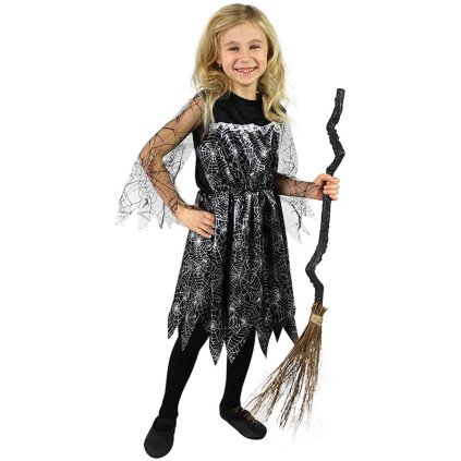 Kostým čarodejnice s pavučinou