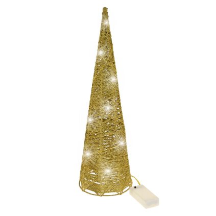 339FL/S STROM KUŽEL LED ZLATÝ S 12X12X40CM SUPER CENA!