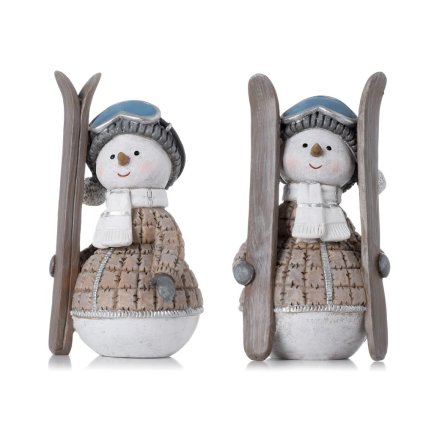 SNEHULIAK LYŽIARS. VÝBAVA BÉŽ/MOD/SIV MIX/2 POLY 7*6,5*14CM