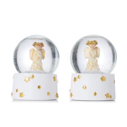 SNEŽNÁ GUĽA ANJEL BIE/ZLA MIX/2 POLY 6,5*6,5*8,5CM SUPER CENA!