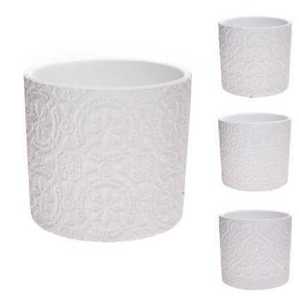 OBAL CILINDRO BIANCO 4 DRUHY 13,5XV12,5CM