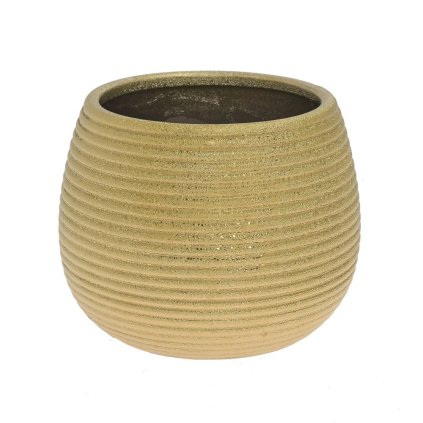 OBAL KERAMIKA 15x15x12CM ZLATÝ