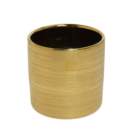 OBAL KERAMIKA 14x15CM ZLATÝ