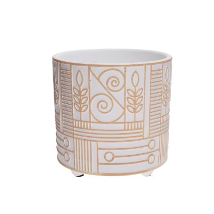 OBAL BIELA/ZLATÁ NA NOHE 13,5XV13,5CM