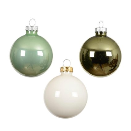 GUĽA sklo S/16 lesk/matná biela/zelená pr.8cm