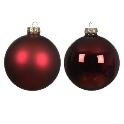 GUĽA sklo S/4 lesk/matná bordó pr.10cm