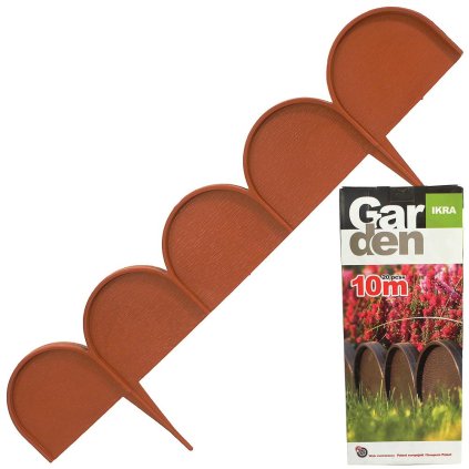 IKRA GARDEN LINE OBRUBA ZATĹKACIA TERAKOTA 10mxh9CM