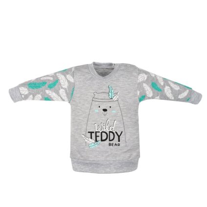 Dojčenská bavlnená mikinka New Baby Wild Teddy 80 (9-12m)