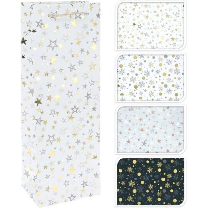DARČEKOVÁ TAŠKA V35x12,5x9cm FĽAŠA STAR 4ASS CLR ABD110510