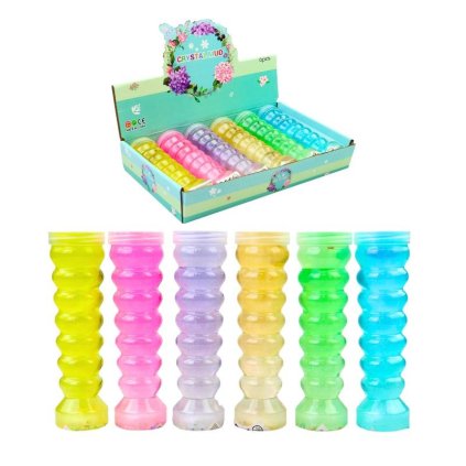 Slizová hmota v harmonikovej fľaši