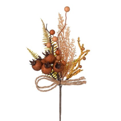 KONÁRIK TUJA, GRAN.JABLKO, GUĽKY BÉŽ/HNE 26CM