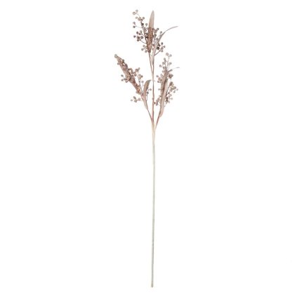 KONÁRIK TRÁVY, GULIČKY BÉŽ/HNE PENOVÝ 84CM