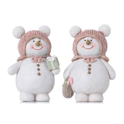 SNEHULIAK,RUŽ ČIAPKA,DARČEKY MIX/2 POLY 8,5*5,5*13CM