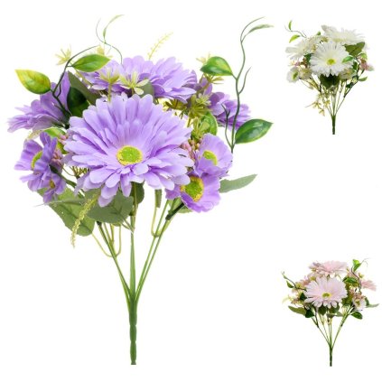 KYTICA GERBERA, ZELEŇ 3F 28cm