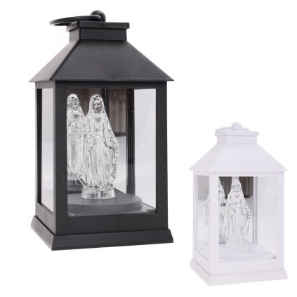 LED LUCERNA MÁRIA BIELA,ČIERNA LA1+BAT